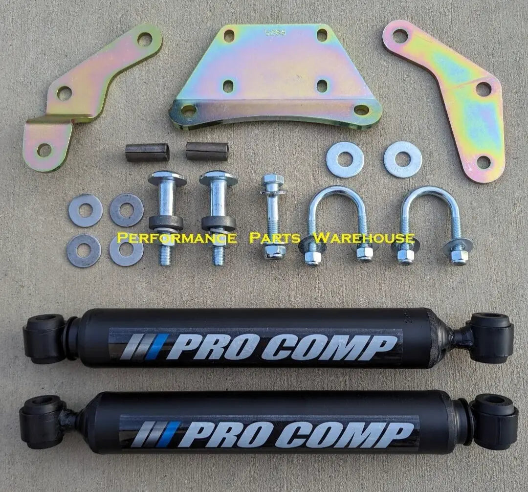 9904 FORD F250 F350 EXCURSION DUAL FRONT STEERING STABILIZER SHOCKS 4