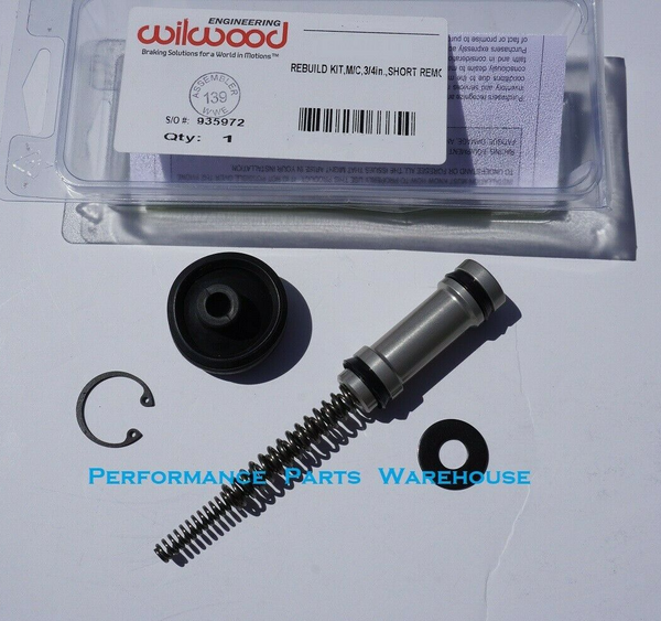 REBUILD KIT For WILWOOD / McLEOD HYDRAULIC CLUTCH MASTER CYLINDER 3/4" BORE