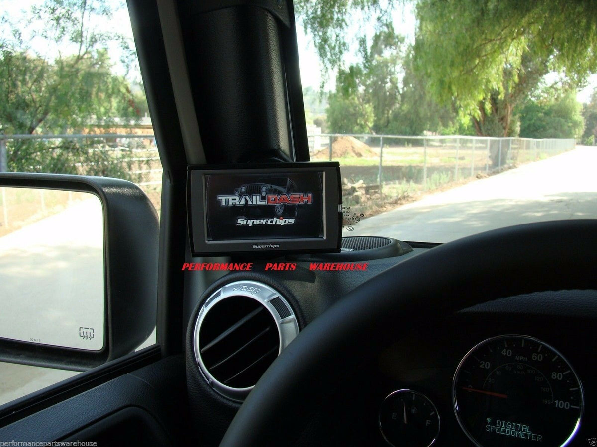 PILLAR MOUNT Only SUPERCHIPS TRAILDASH & TD2 0710 JEEP WRANGLER JK Race Tuning