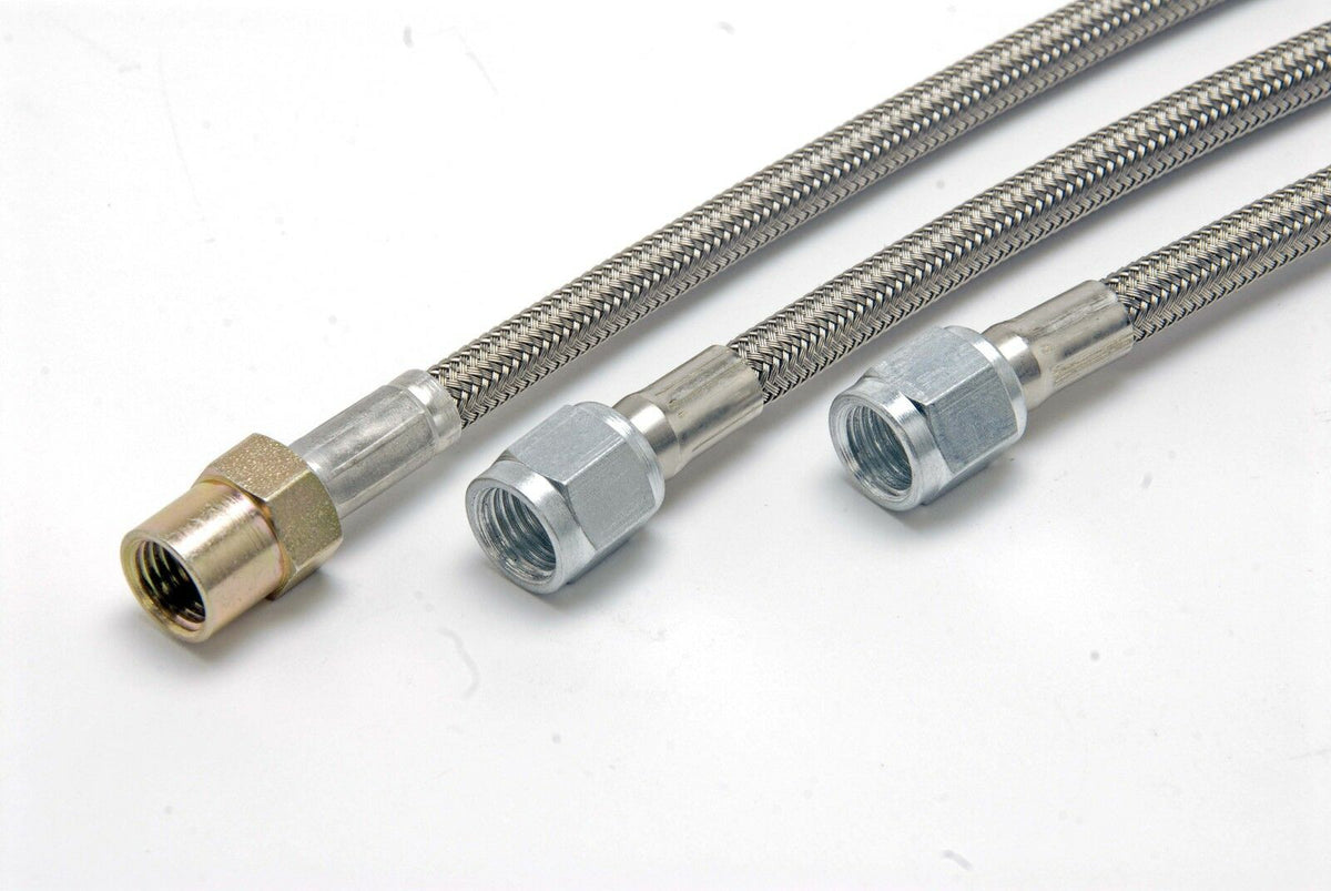 McLEOD HYDRAULIC CLUTCH STEEL BRAIDED LINE 12" AN4 FITTINGS AN4 HOSE