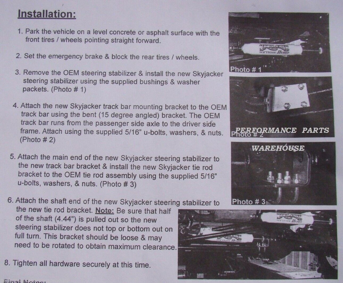 DUAL FRONT STEERING STABILIZER SHOCK KIT 7079 FORD F100 F150, 7879 B
