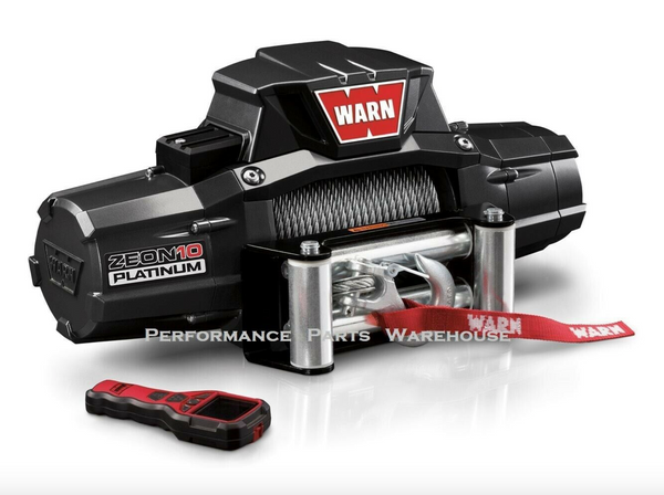 WARN ZEON 10 PLATINUM ULTIMATE PERFORMANCE WINCH - STEEL CABLE, 10000 LB 10k