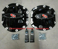 07-18 JEEP WRANGLER JK FRONT & REAR BLACK ALUMINUM DIFF COVERS - DANA 30 & 44