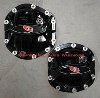 07-18 JEEP WRANGLER JK FRONT & REAR BLACK ALUMINUM DIFF COVERS - DANA 30 & 44