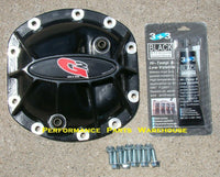 07-18 JEEP WRANGLER JK FRONT & REAR BLACK ALUMINUM DIFF COVERS - DANA 30 & 44