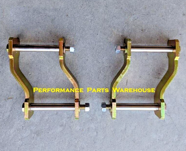 67-76 MOPAR A-BODY OFFSET REAR LEAF SPRING SHACKLES
