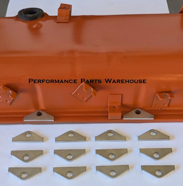 BBC CHEVY 396 427 454 VALVE COVER BOLT SPREADER BRACKETS - STAINLESS