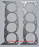 (2) CHEVY 348-409 STEEL SHIM HEAD GASKETS 4.530 x .020" - HP High Compression