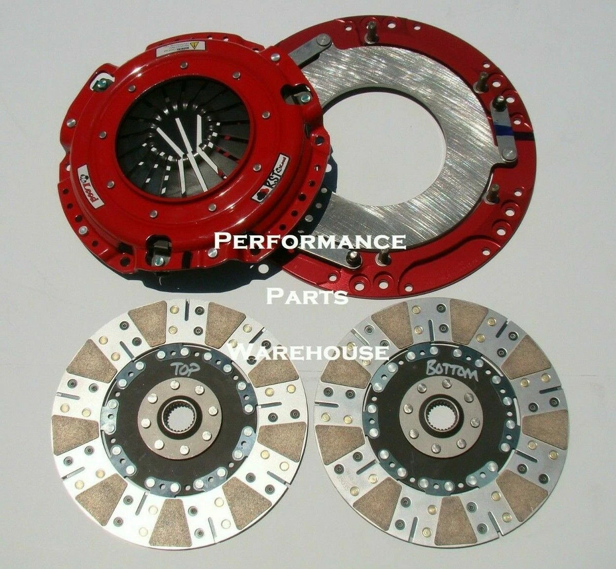 McLEOD RXT TWIN DISC CLUTCH 64-73 BIG BLOCK FORD TOP LOADER 1-3/8