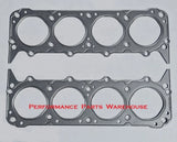 (2) 67-81 JEEP AMC 290, 304 STEEL SHIM HEAD GASKETS .020" - HP High Compression