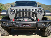 TUBULAR BULL BAR / GRILLE GUARD Only 2018-24 WRANGLER JL OEM STEEL FRONT BUMPER