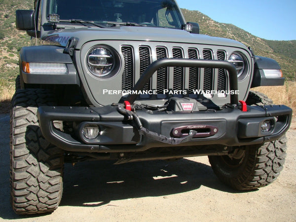 TUBULAR BULL BAR / GRILLE GUARD Only 2018-24 WRANGLER JL OEM STEEL FRONT BUMPER