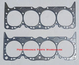 (2) CHEVY 348-409 STEEL SHIM HEAD GASKETS 4.530 x .020" - HP High Compression