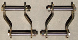 62-74 MOPAR B & E-BODY 1" OFFSET REAR LEAF SPRING SHACKLES