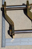 62-74 MOPAR B & E-BODY 1" OFFSET REAR LEAF SPRING SHACKLES
