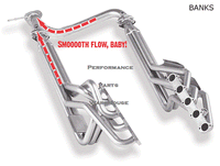 BANKS TORQUETUBE HEADERS CLASS A MOTORHOME RV 2011-15 FORD V10