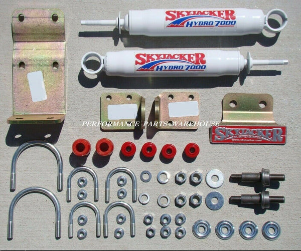 DUAL FRONT STEERING STABILIZER SHOCK KIT 2007-18 JEEP WRANGLER JK - LIFT