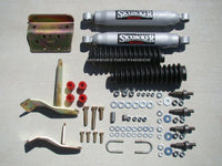 DUAL FRONT STEERING STABILIZER SHOCK KIT 03-08 DODGE RAM 2500 3500 4x4 w/ LIFT