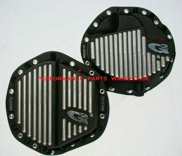 BILLET ALUMINUM F&R DIFFERENTIAL COVERS 2003-12 DODGE RAM 2500 3500