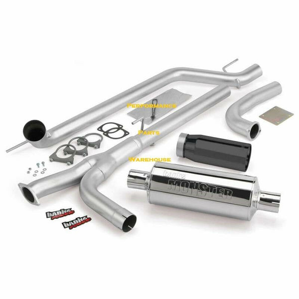 BANKS MONSTER EXHAUST SYSTEM For 2004-15 NISSAN TITAN - BLACK TIP