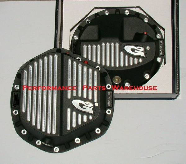 BILLET ALUMINUM F&R DIFFERENTIAL COVERS - 2014-19 DODGE RAM 2500 3500 w LEAF SPRINGS
