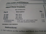 FORD F250 F350 2-PIECE DRIVESHAFT ALIGNMENT SHIM KIT 2-8" LIFT VIBRATION REPAIR - ZINC PLATED