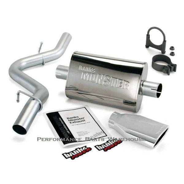 BANKS MONSTER EXHAUST 2004-06 JEEP WRANGLER UNLIMITED - CHROME TIP