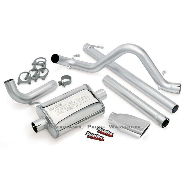 BANKS MONSTER EXHAUST 2012-18 JEEP WRANGLER 4-DOOR 3.6L - CHROME TIP