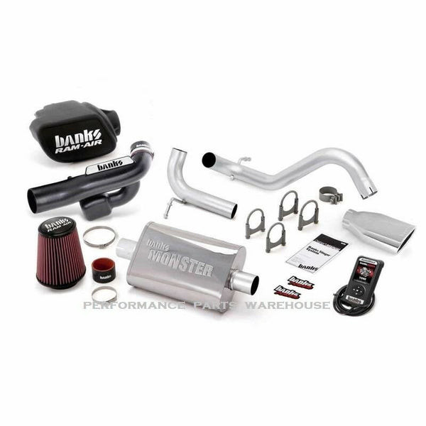 BANKS STINGER w/ AUTOMIND 12-14 JEEP WRANGLER 4-DOOR - CHROME EXHAUST TIP