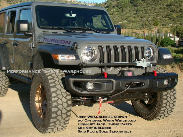2018-Newer Jeep Wrangler JL/Gladiator OEM Steel Rubicon Front Bumper w/ LED Fog Lights