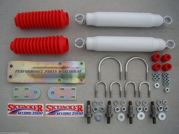 DUAL FRONT STEERING STABILIZER SHOCK KIT 59-79 FORD F250 F350