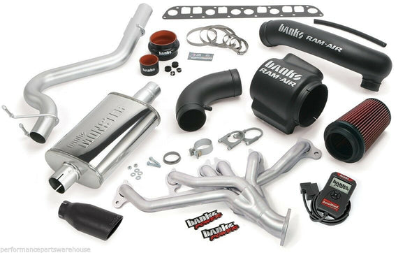 BANKS POWERPACK SYSTEM w/ AUTOMIND 00-03 JEEP WRANGLER / BLACK EXHAUST TIP