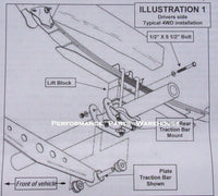 PRO COMP 50" LATERAL TRACTION BARS KIT 2004-14 FORD F150 EXTRA CAB