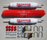 DUAL FRONT STEERING STABILIZER SHOCK KIT 70-79 FORD F100 F150, 78-79 BRONCO 4WD