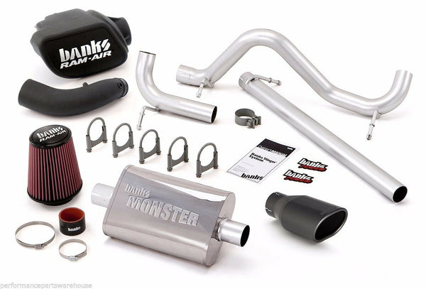 BANKS STINGER SYSTEM 07-11 JEEP WRANGLER 2-DOOR - BLACK EXHAUST TIP