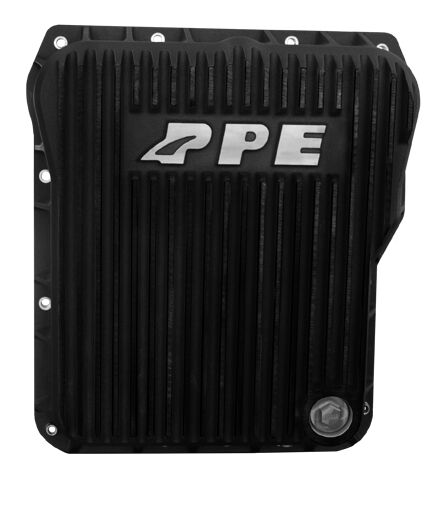 PPE LOW-PROFILE TRANSMISSION PAN 01-16 DURAMAX 1000-2400 ALLISON- BLACK ALUMINUM