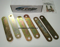 FORD F250 F350 2-PIECE DRIVESHAFT ALIGNMENT SHIM KIT 2-8" LIFT VIBRATION REPAIR - ZINC PLATED