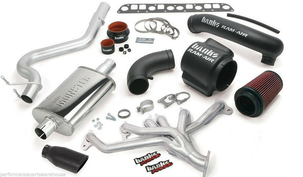 BANKS POWERPACK SYSTEM 1997-99 JEEP WRANGLER / BLACK EXHAUST TIP