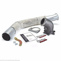 BANKS MONSTER EXHAUST & POWER ELBOW 99.5-03 F250 F350 7.3 - BLACK TIP