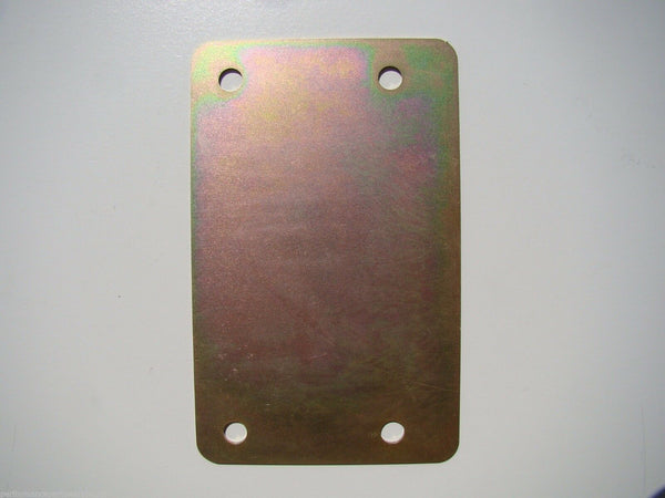 Block Off Plate For TREMEC TKO500/TKO600 Mid-Shifter Conversion – Gold Iridite Finish