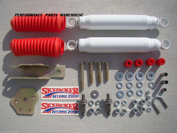 DUAL FRONT STEERING STABILIZER SHOCK KIT 94-97 DODGE RAM 1500-3500 4-WD