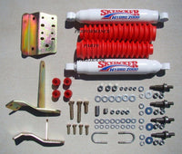 DUAL FRONT STEERING STABILIZER SHOCK KIT 03-08 DODGE RAM 2500 3500 4WD w/ LIFT