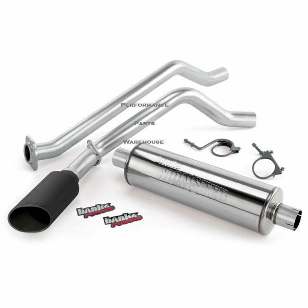 BANKS MONSTER EXHAUST 2013-15 CHEVY GMC 1500 5.3L V8 - BLACK TIP