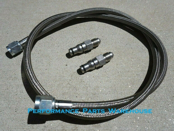 STEEL BRAIDED CLUTCH LINE KIT; 04-06 GTO, 10-22 CAMARO, 04-13 CTS-V, 05-NEWER MUSTANG