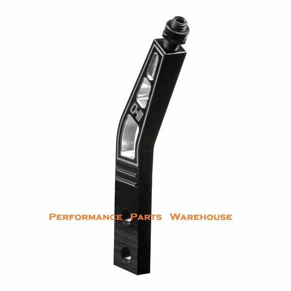 HURST BILLET PLUS SHIFTER STICK HANDLE - ALUMINUM / BLACK ANODIZED - 6" LAY BACK
