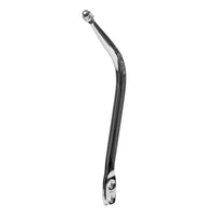 HURST 0EM STYLE CHROME ROUND BAR SHIFTER STICK HANDLE - 11" TALL, 2.25" BACK