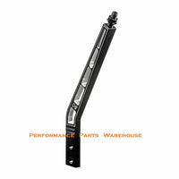 HURST BILLET PLUS SHIFTER STICK HANDLE - ALUMINUM / BLACK ANODIZED - 10" LAY BACK