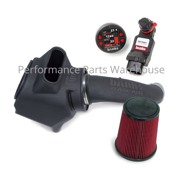 BANKS STINGER SYSTEM 17-19 6.6L DURAMAX L5P +98 HP, Ram Air Intake & Derringer