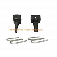 U-BOLTS & 2.5" LIFT BLOCKS For REAR LEAF SPRINGS 1999-2010 F250 F350 EXCURSION