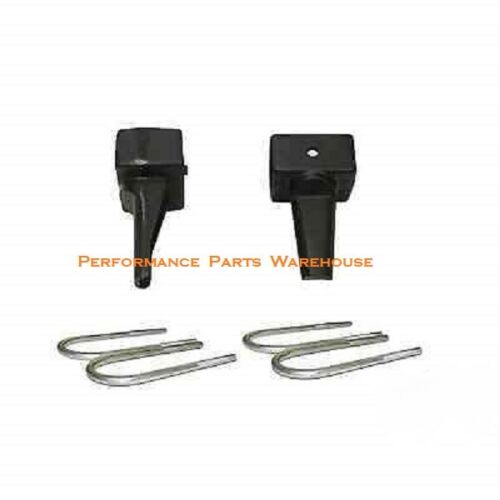 U-BOLTS & 4" LIFT BLOCKS For REAR LEAF SPRINGS 1999-2010 F250 F350 EXCURSION